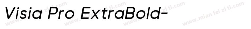 Visia Pro ExtraBold字体转换